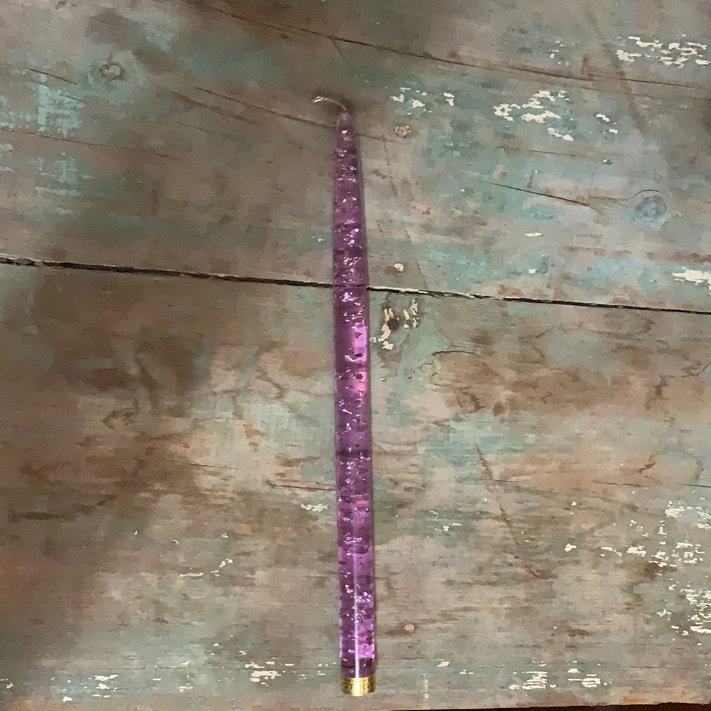 MCM Purple Lucite candle stick